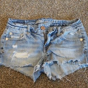American Eagle distressed shorts